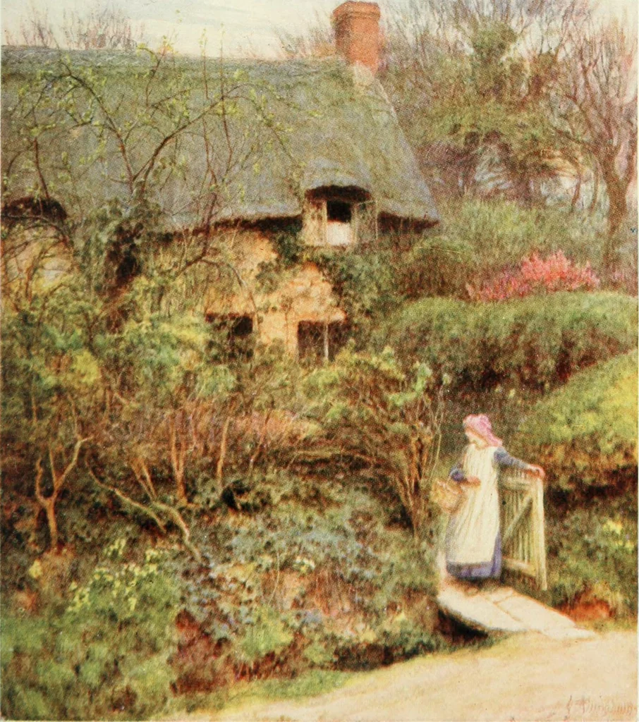 An illustration from Happy England as painted by Helen Allingham, R.W.S, 1903, leaf 476