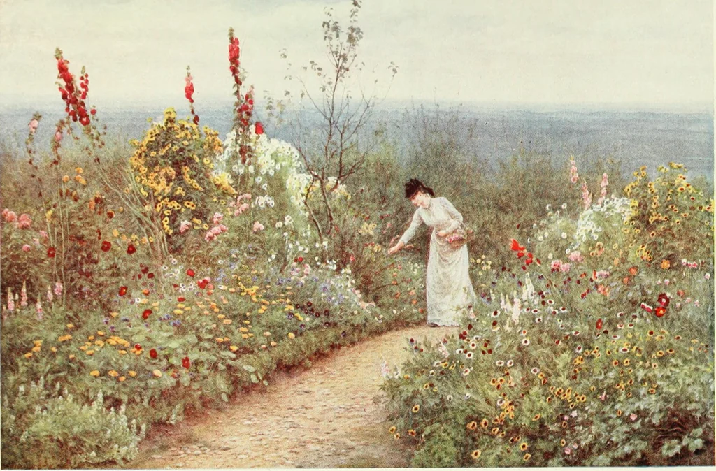 An illustration from Happy England as painted by Helen Allingham, R.W.S, 1903, leaf 480