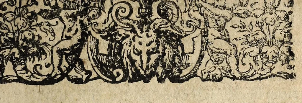 An illustration from Harangue faicte de la part de la chambre ecclesiastique, en celle du Tiers Estat, sur l'article du serment /, 1615, leaf 5