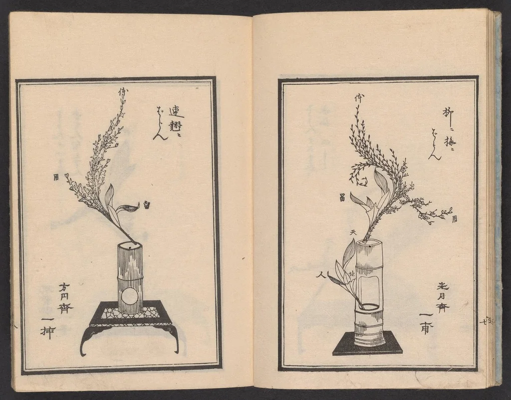 An illustration from Haran tebikigusa, 1852, leaf 10