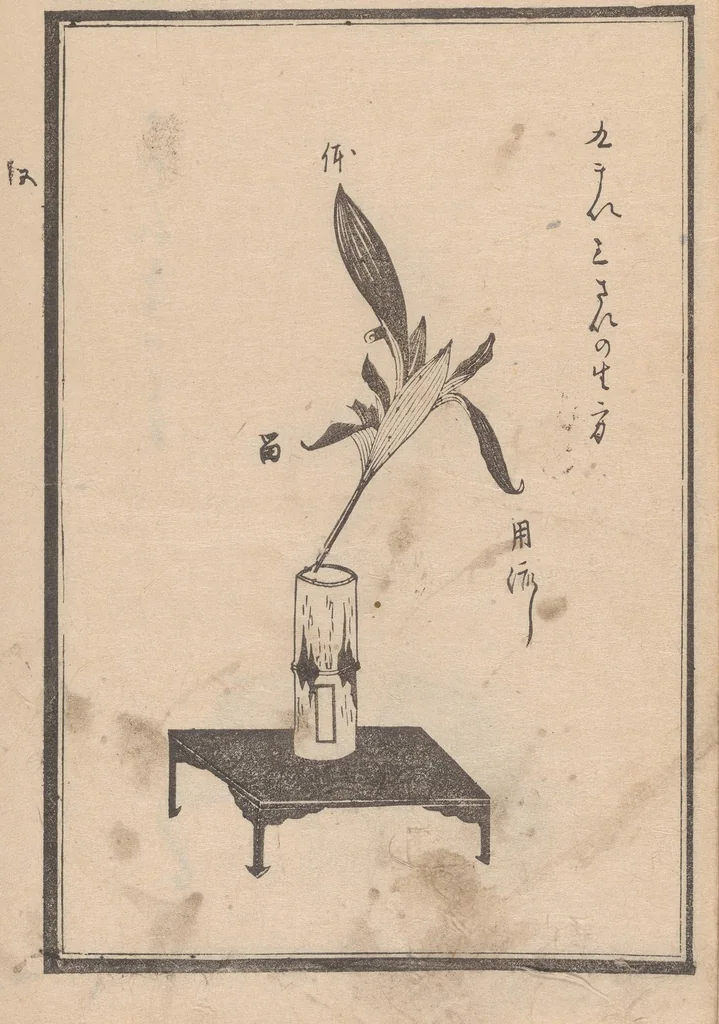 An illustration from Haran tebikigusa, 1852, leaf 10