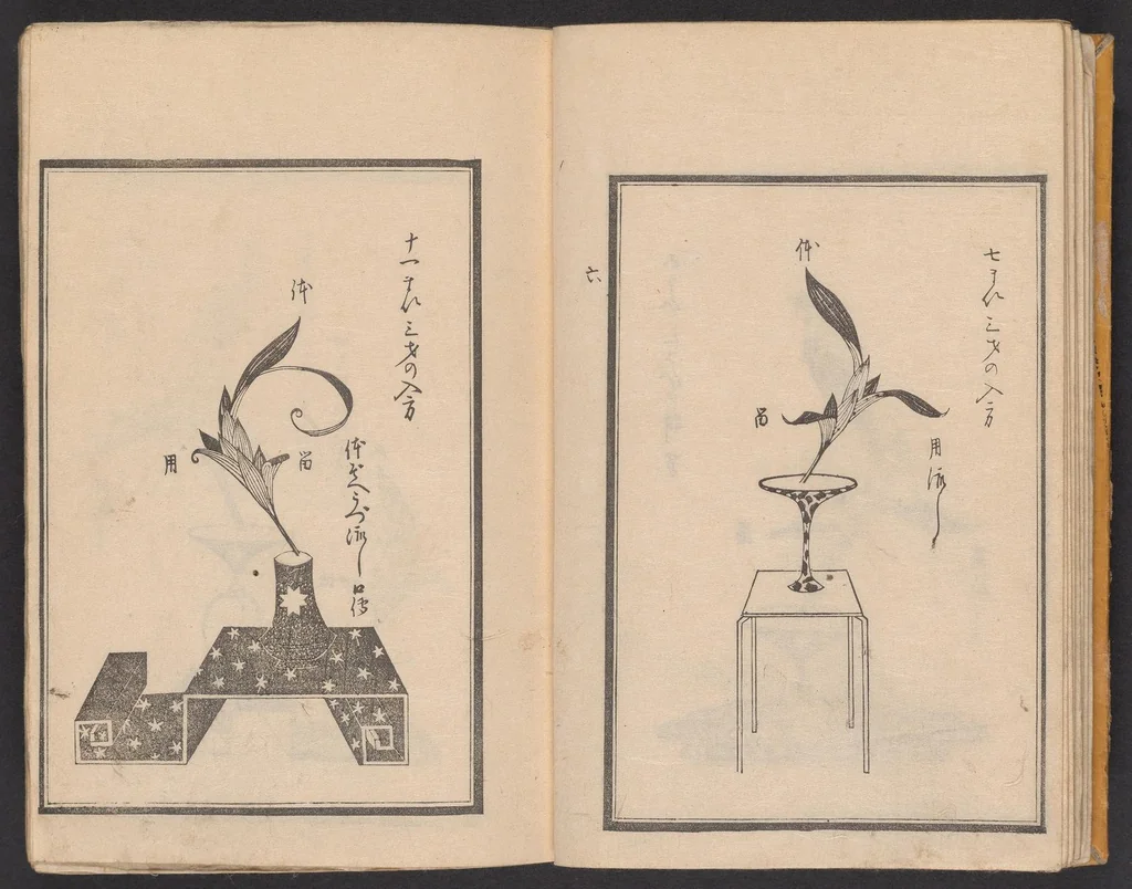 An illustration from Haran tebikigusa, 1852, leaf 11
