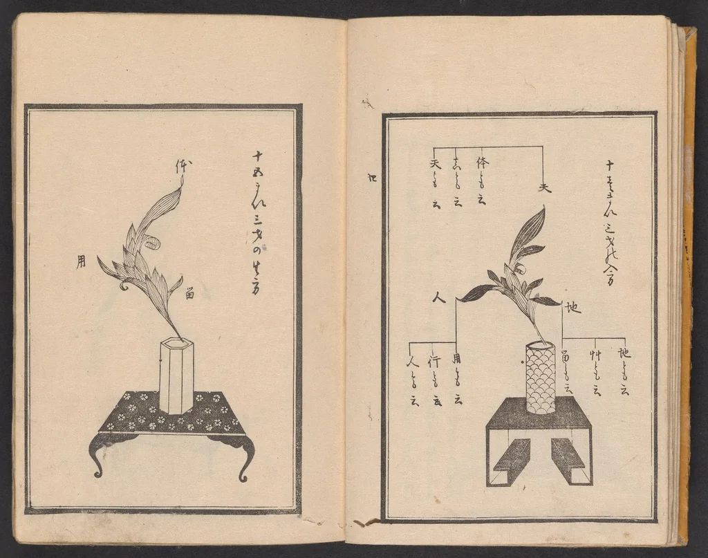 An illustration from Haran tebikigusa, 1852, leaf 9