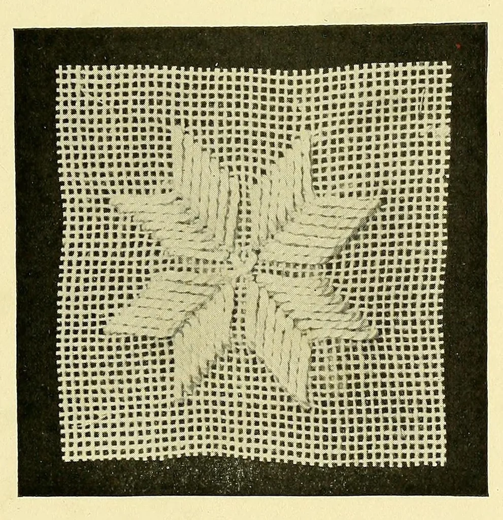 An illustration from Hardanger art needle work, 1904, leaf 17