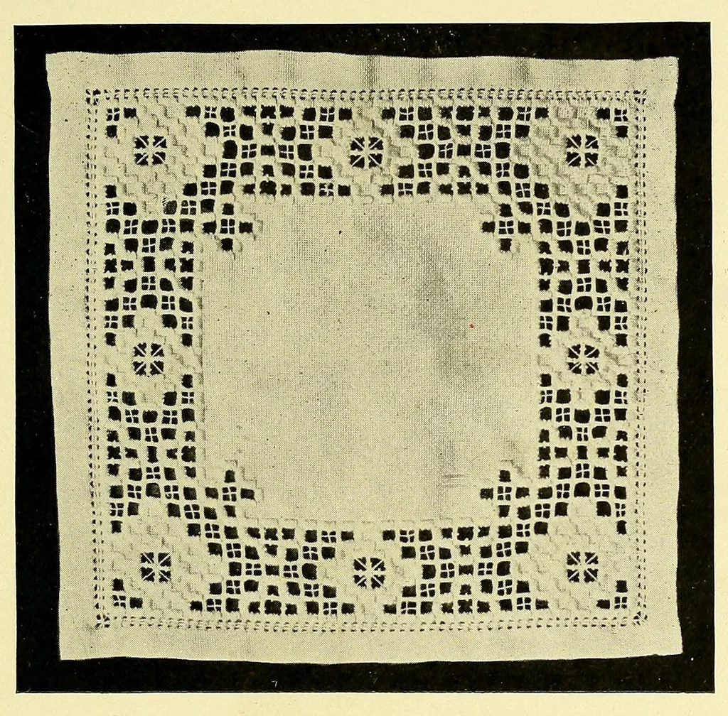 An illustration from Hardanger art needle work, 1904, leaf 27