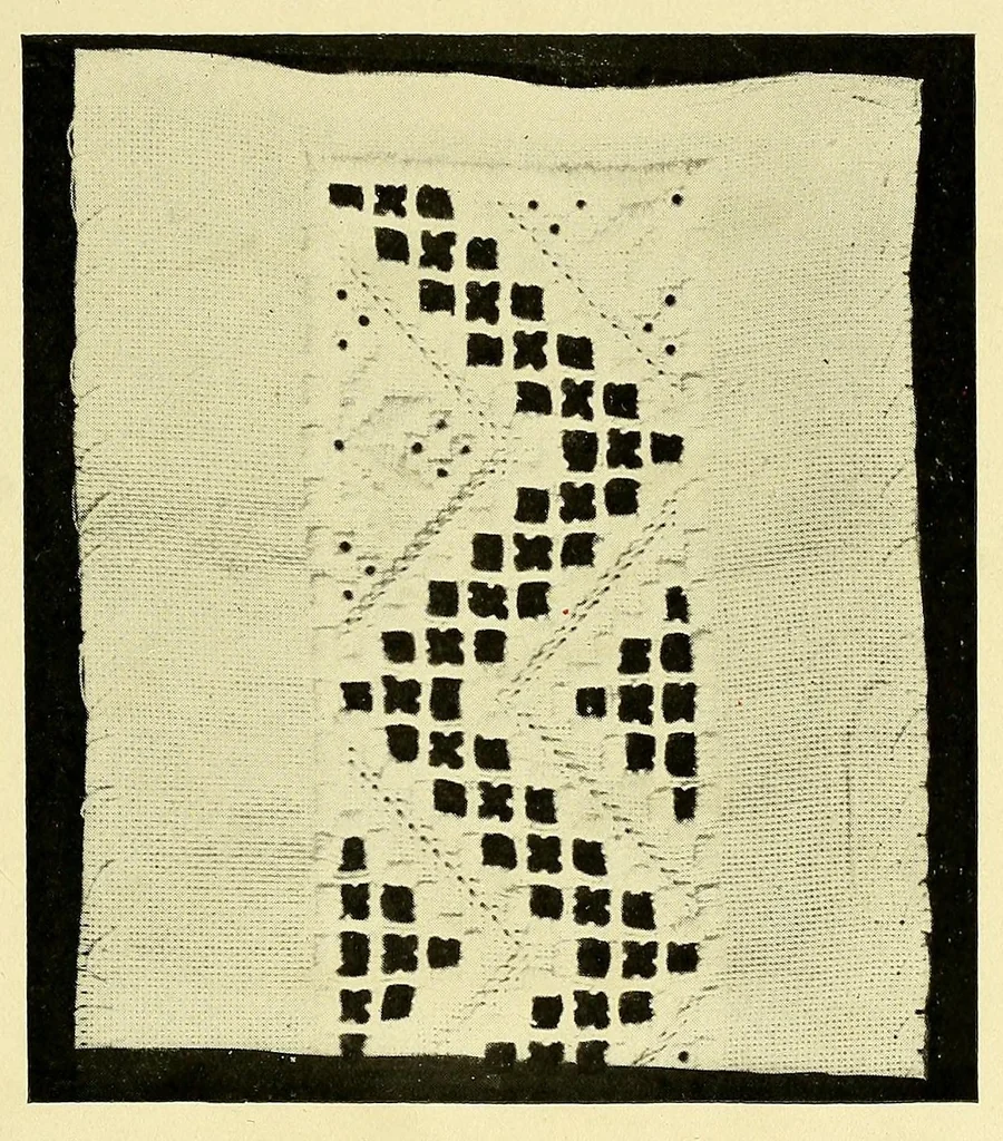 An illustration from Hardanger art needle work, 1904, leaf 35
