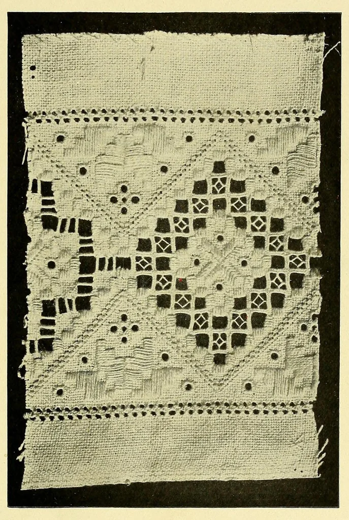An illustration from Hardanger art needle work, 1904, leaf 47