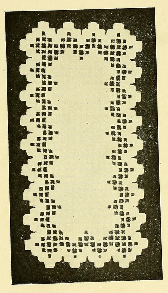 An illustration from Hardanger art needle work, 1904, leaf 51