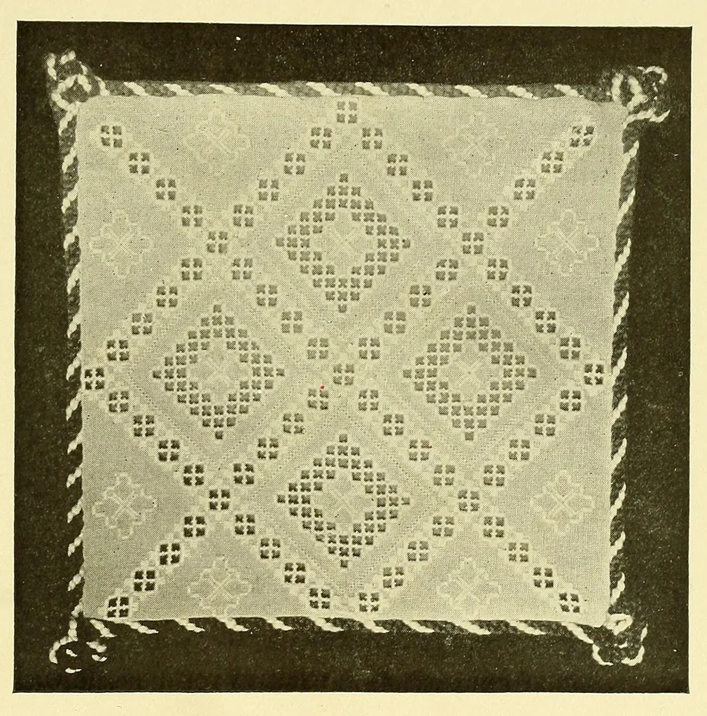 An illustration from Hardanger art needle work, 1904, leaf 59