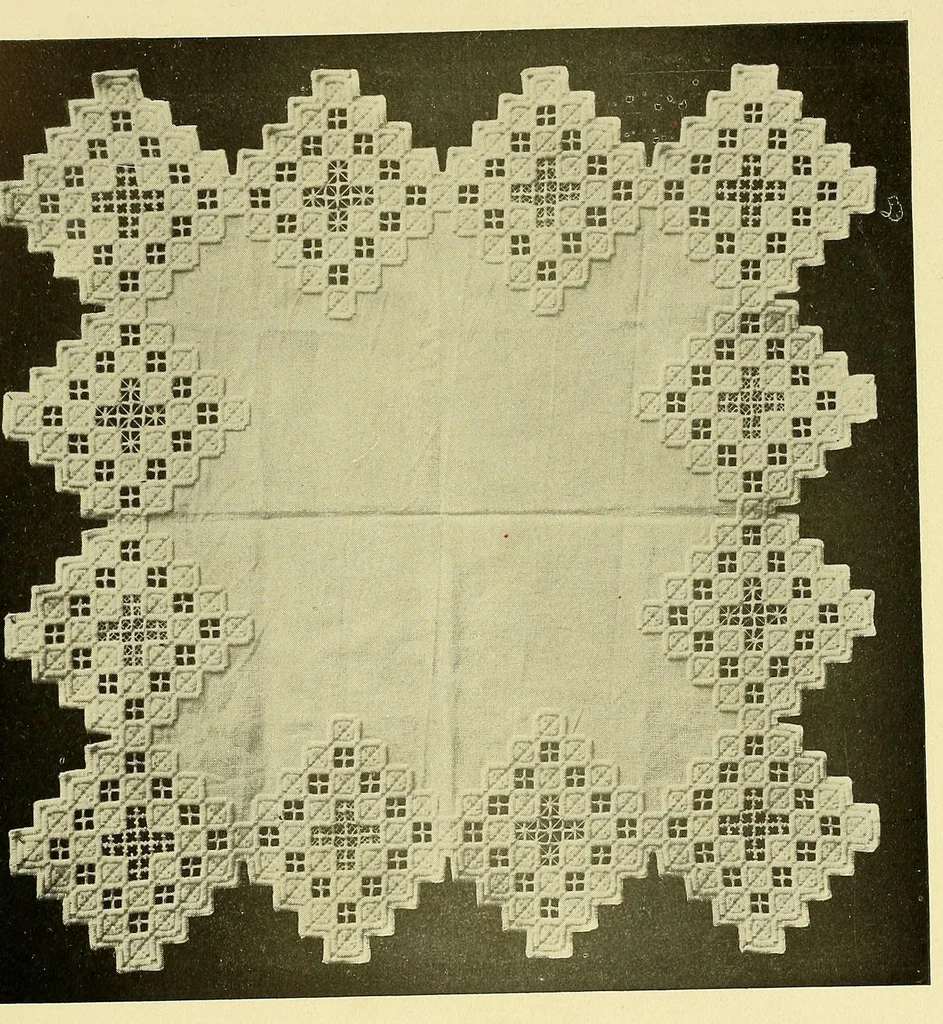 An illustration from Hardanger art needle work, 1904, leaf 69