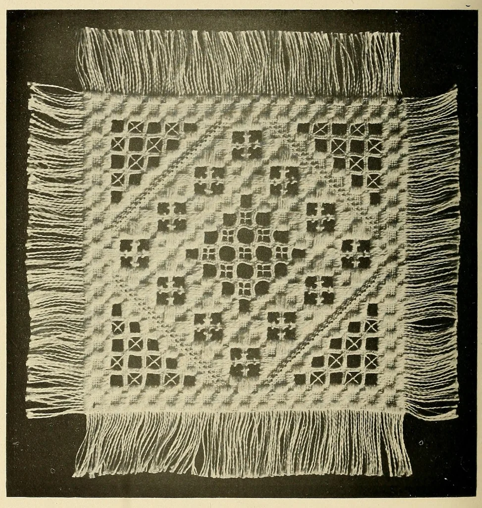 An illustration from Hardanger art needle work, 1904, leaf 72
