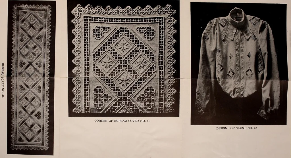 An illustration from Hardanger art needle work, 1904, leaf 84