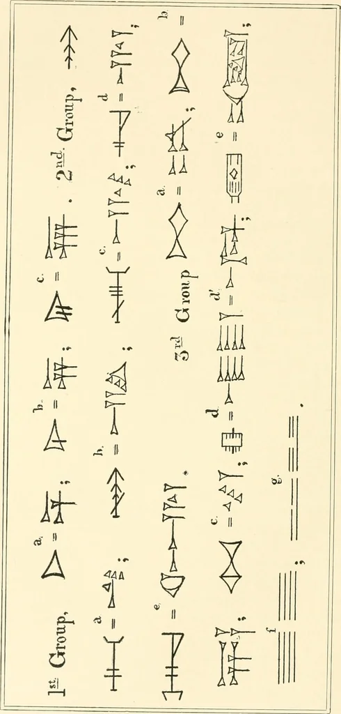 An illustration from Har-Moad : or the mountain of the assembly : a series of archeological studies, chiefly from the stand-point of the cuneiform inscriptions, 1892, leaf 63