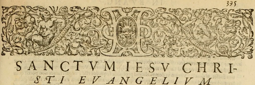 An illustration from Harmonia ex Evangelistis tribus composita Matthaeo, Marco, & Luca, 1582, leaf 426