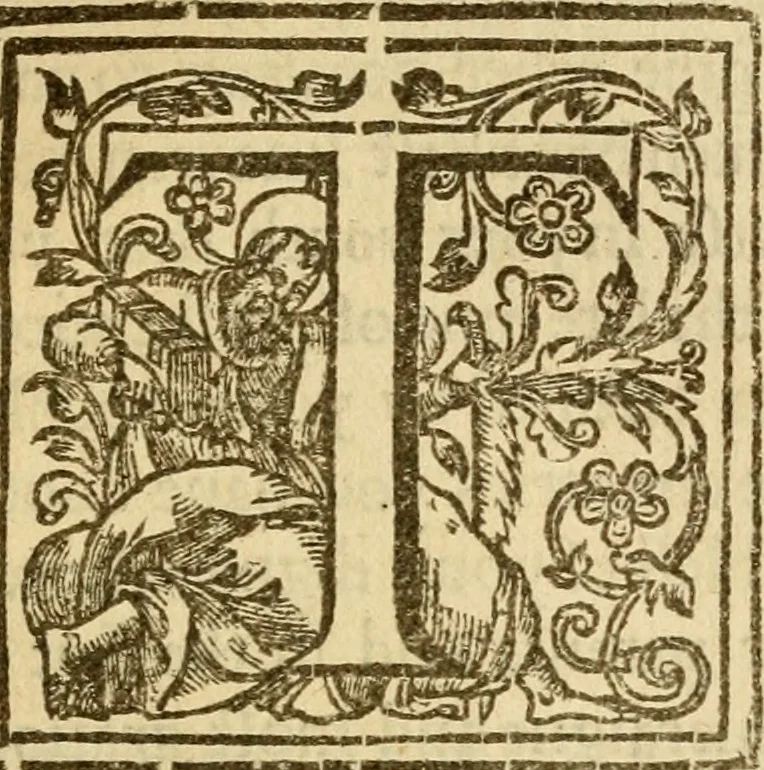 An illustration from A harmonie vpon the three Euangelistes Matthewe, Marke, and Luke : with the commentarie of M Iohn Caluine: faithfully translated out of Latine into English, by E.P. Whereunto is also added a commentarie vpon the Euangelist S. Iohn, by the same authour, 1610, leaf 16