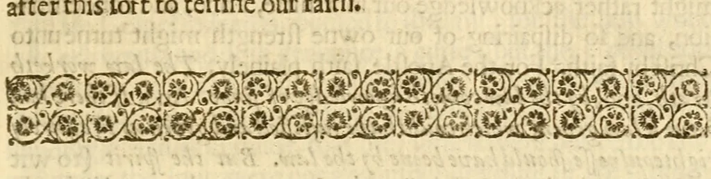 An illustration from An harmony of the confessions of the faith of the Christian and Reformed Churches, which purelie professe the holy doctrine of the Gospell in all the chiefe kingdomes, nations, and prouinces of Europe .., 1643, leaf 144