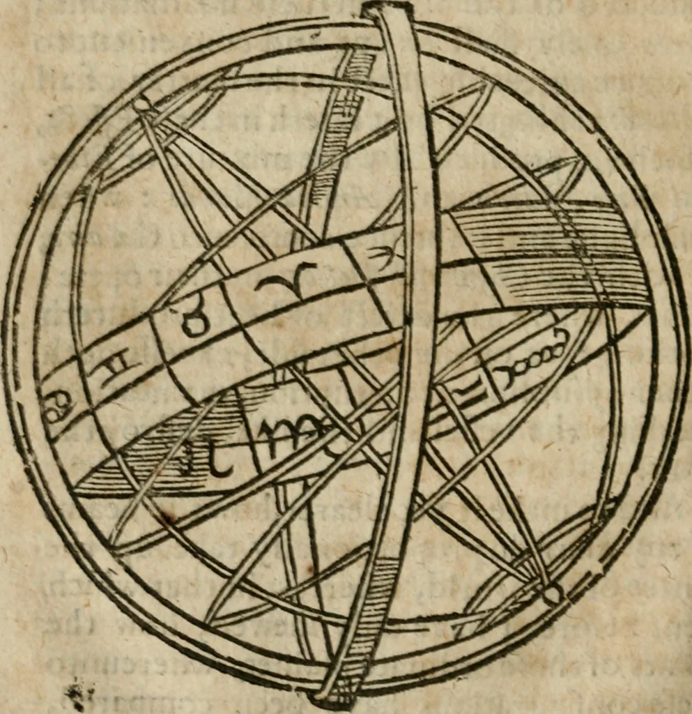 An illustration from The harmony of the world : being a discourse of God, heaven, angels, stars, planets, earth, the miraculous descentions and ascentions of spirits : with the nature and harmony of mans body, the art of preparing Rosie Crucian medicines to cure all diseases : their rules to raise bodies decayed, which are verified by a practical examination of principles in the great world : whereunto is added, the state of the New Jerusalem, grounded upon the knowledge of nature, light of reason, phylosophy and divinity : all fitted to the understanding, use and profit of wisdomes children, and communicated to the sons of art, 1662, leaf 173