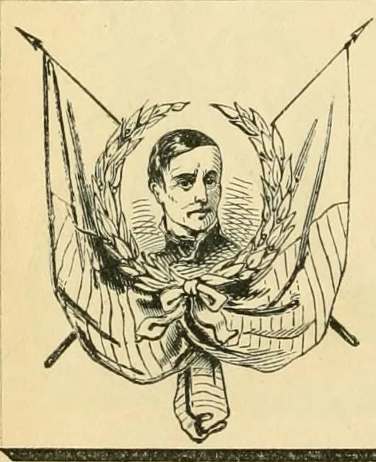 An illustration from Harpel's typograph : or Book of specimens containing useful information, suggestions and a collection of examples of letterpress job printing arranged for the assistance of master printers, amateurs, apprentices, and others,, 1870, leaf 104