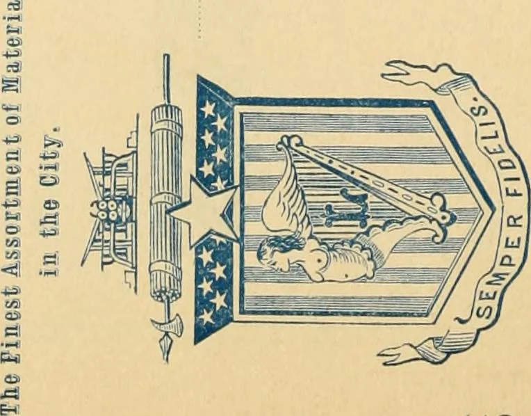 An illustration from Harpel's typograph : or Book of specimens containing useful information, suggestions and a collection of examples of letterpress job printing arranged for the assistance of master printers, amateurs, apprentices, and others,, 1870, leaf 144