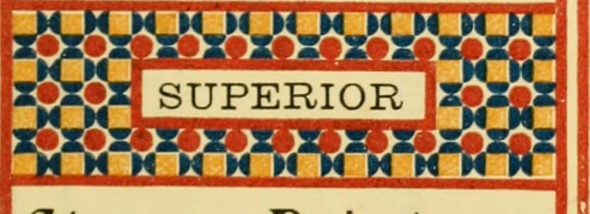 An illustration from Harpel's typograph : or Book of specimens containing useful information, suggestions and a collection of examples of letterpress job printing arranged for the assistance of master printers, amateurs, apprentices, and others,, 1870, leaf 169
