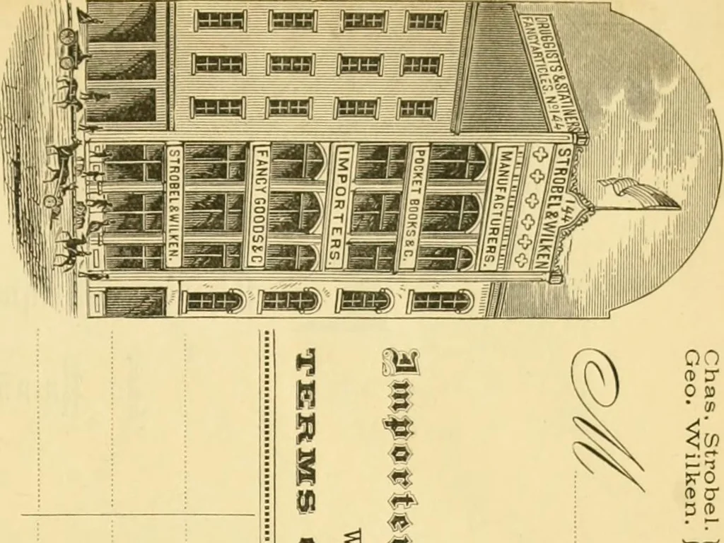 An illustration from Harpel's typograph : or Book of specimens containing useful information, suggestions and a collection of examples of letterpress job printing arranged for the assistance of master printers, amateurs, apprentices, and others,, 1870, leaf 191