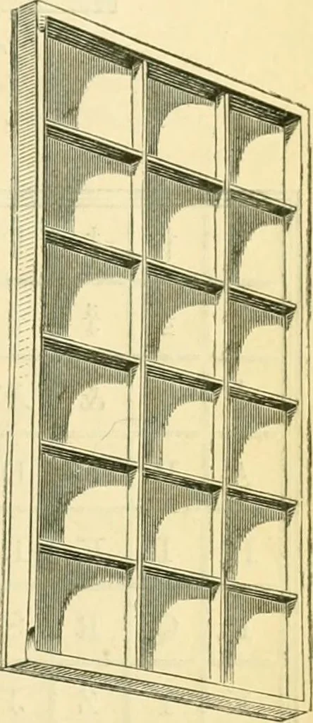 An illustration from Harpel's typograph : or Book of specimens containing useful information, suggestions and a collection of examples of letterpress job printing arranged for the assistance of master printers, amateurs, apprentices, and others,, 1870, leaf 59