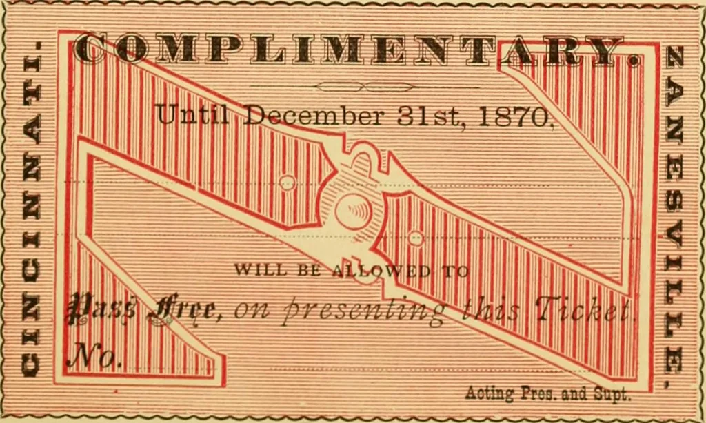 An illustration from Harpel's typograph : or Book of specimens containing useful information, suggestions and a collection of examples of letterpress job printing arranged for the assistance of master printers, amateurs, apprentices, and others,, 1870, leaf 85
