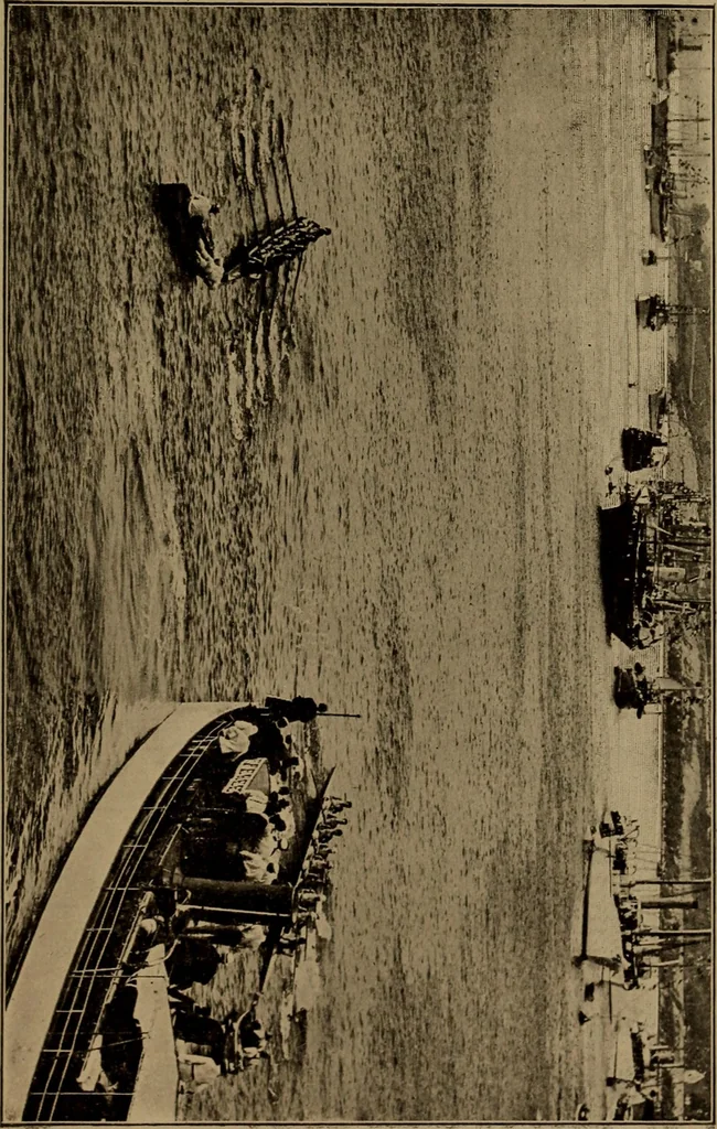 An illustration from Harper's boating book for boys; a guide to motor boating, sailing, canoeing and rowing, 1912, leaf 383
