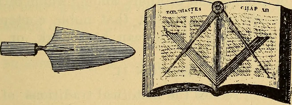 An illustration from Harris' masonic text-book; a concise historical sketch of masonry, and the organization of masonic grand lodges, and especially of masonry among colored men in America .., 1902, leaf 190
