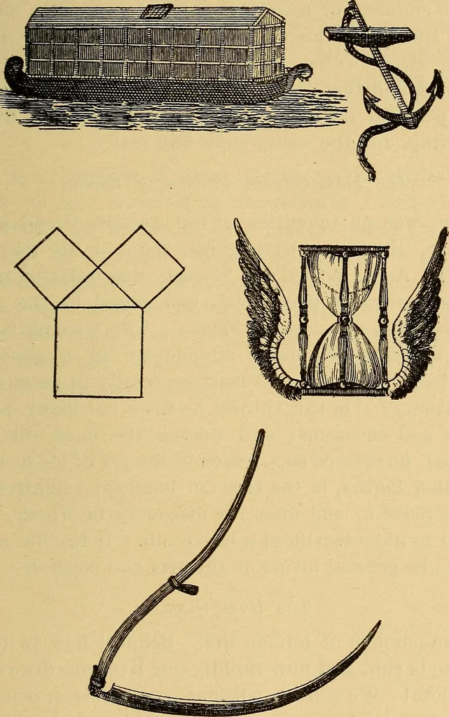 An illustration from Harris' masonic text-book; a concise historical sketch of masonry, and the organization of masonic grand lodges, and especially of masonry among colored men in America .., 1902, leaf 202