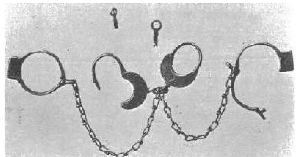 An illustration from Handcuff Secrets, 1909, leaf 28