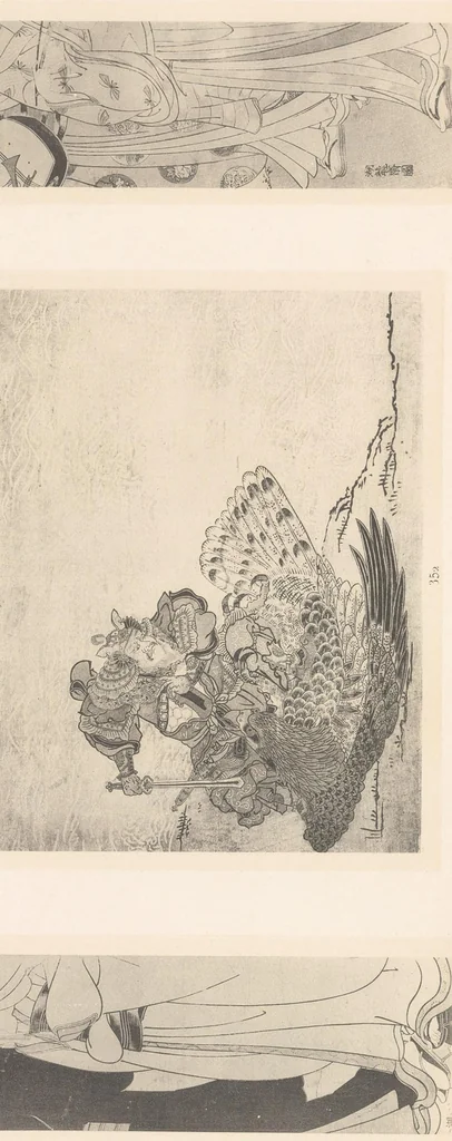 An illustration from Harunobu, Koriusaï, Shunsho : estampes japonaises tirées des collections de mm. Bing, Bouasse-Lebel, Bullier [etc.] ... et exposées au Musée des arts décoratifs en janvier 1910, 1910, leaf 97