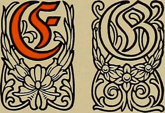 An illustration from Hauptprobe in gedrängter form der Bauerschen Giesserei, Frankfurt am Main: Filialen in Barcelona und Madrid, A. Numrich & Co. in Leipzig, 1900, leaf 121