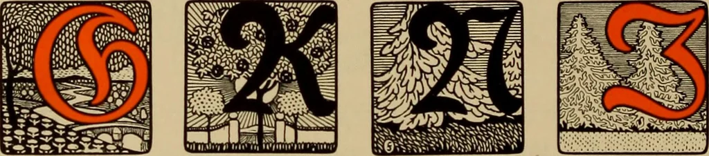 An illustration from Hauptprobe in gedrängter form der Bauerschen Giesserei, Frankfurt am Main: Filialen in Barcelona und Madrid, A. Numrich & Co. in Leipzig, 1900, leaf 124