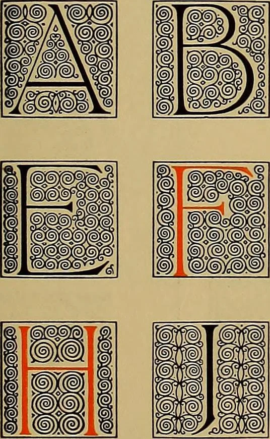 An illustration from Hauptprobe in gedrängter form der Bauerschen Giesserei, Frankfurt am Main: Filialen in Barcelona und Madrid, A. Numrich & Co. in Leipzig, 1900, leaf 129