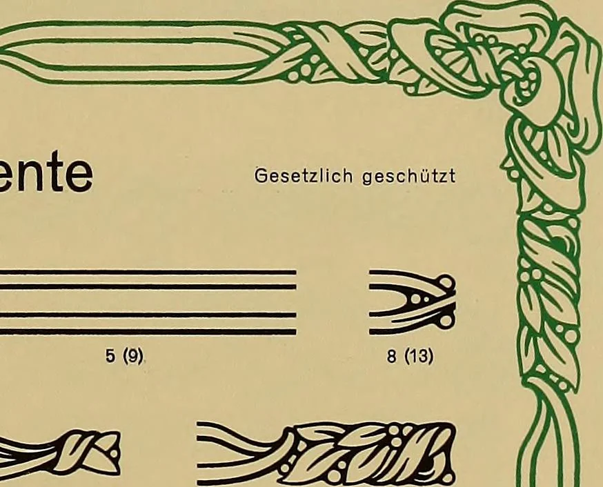An illustration from Hauptprobe in gedrängter form der Bauerschen Giesserei, Frankfurt am Main: Filialen in Barcelona und Madrid, A. Numrich & Co. in Leipzig, 1900, leaf 259