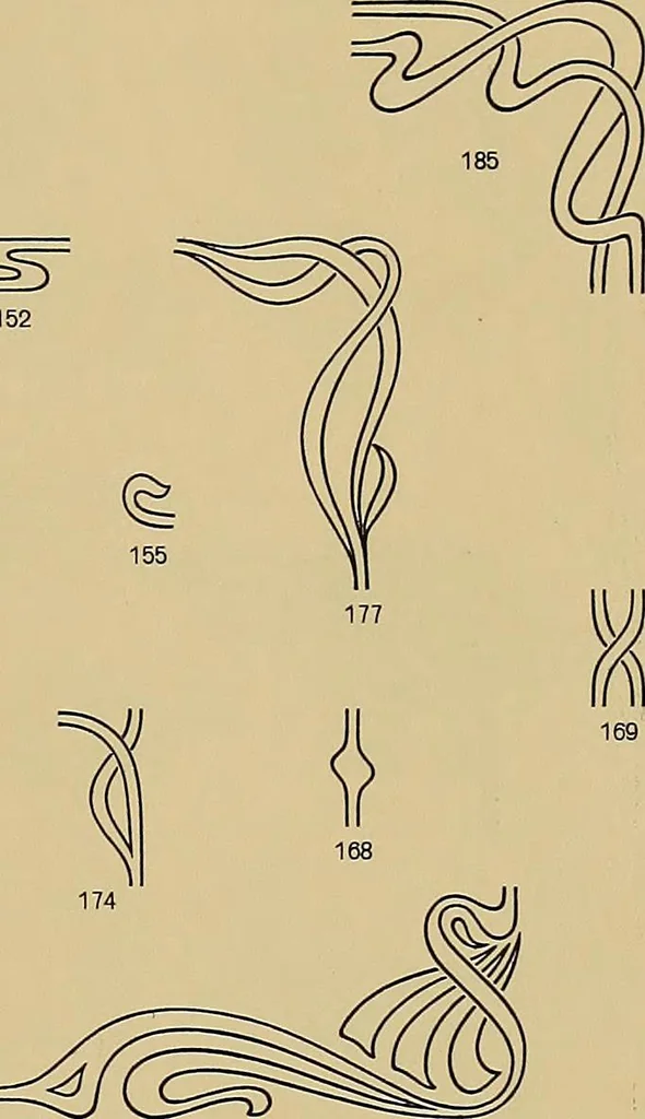 An illustration from Hauptprobe in gedrängter form der Bauerschen Giesserei, Frankfurt am Main: Filialen in Barcelona und Madrid, A. Numrich & Co. in Leipzig, 1900, leaf 281