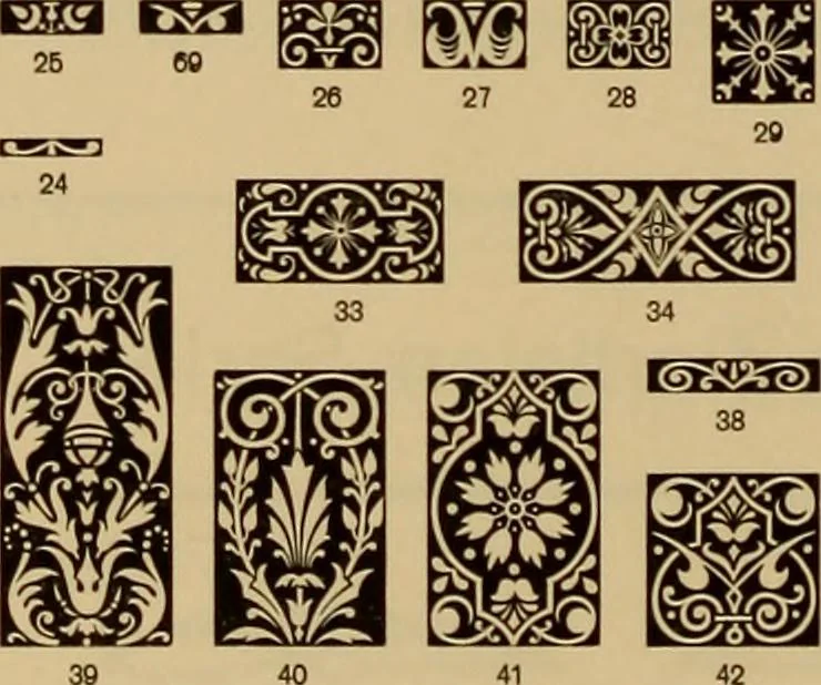 An illustration from Hauptprobe in gedrängter form der Bauerschen Giesserei, Frankfurt am Main: Filialen in Barcelona und Madrid, A. Numrich & Co. in Leipzig, 1900, leaf 286