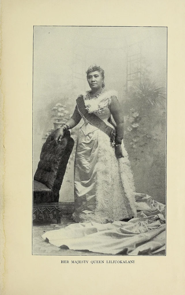 An illustration from Hawaii's story by Hawaii's queen, Liliuokalani, 1898, leaf 7