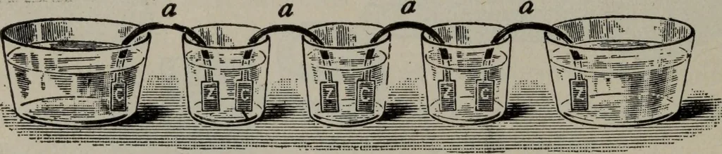 An illustration from Hawkins electrical guide ... : questions, answers & illustrations : a progressive course of study for engineers, electricians, students and those desiring to acquire a working knowledge of electricity and its applications ; a practical treatise, 1914, leaf 52