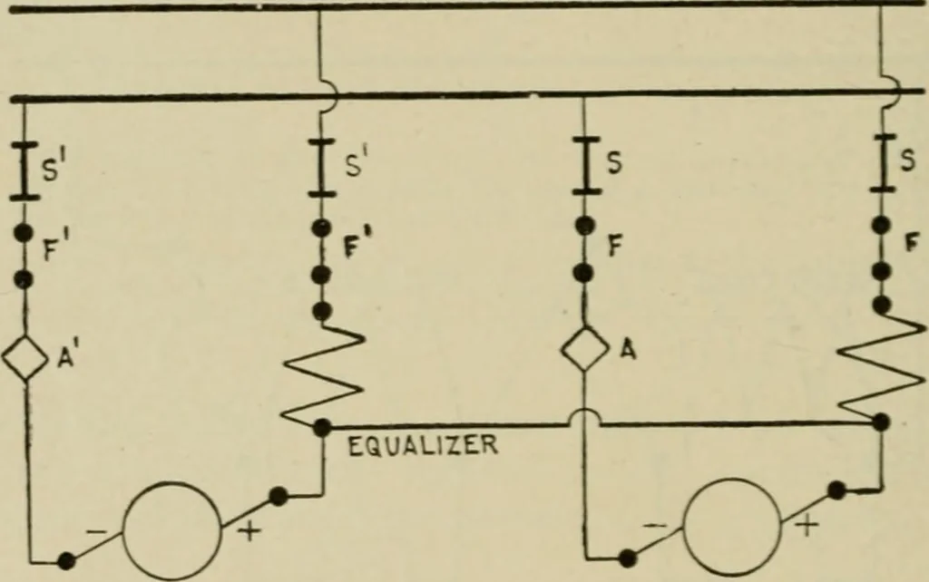 An illustration from Hawkins electrical guide. Questions, answers & illustrations; a progressive course of study for engineers, electricians, students and those desiring to acquire a working knowledge of electricity and its applications; a practical treatise, 1914, leaf 181