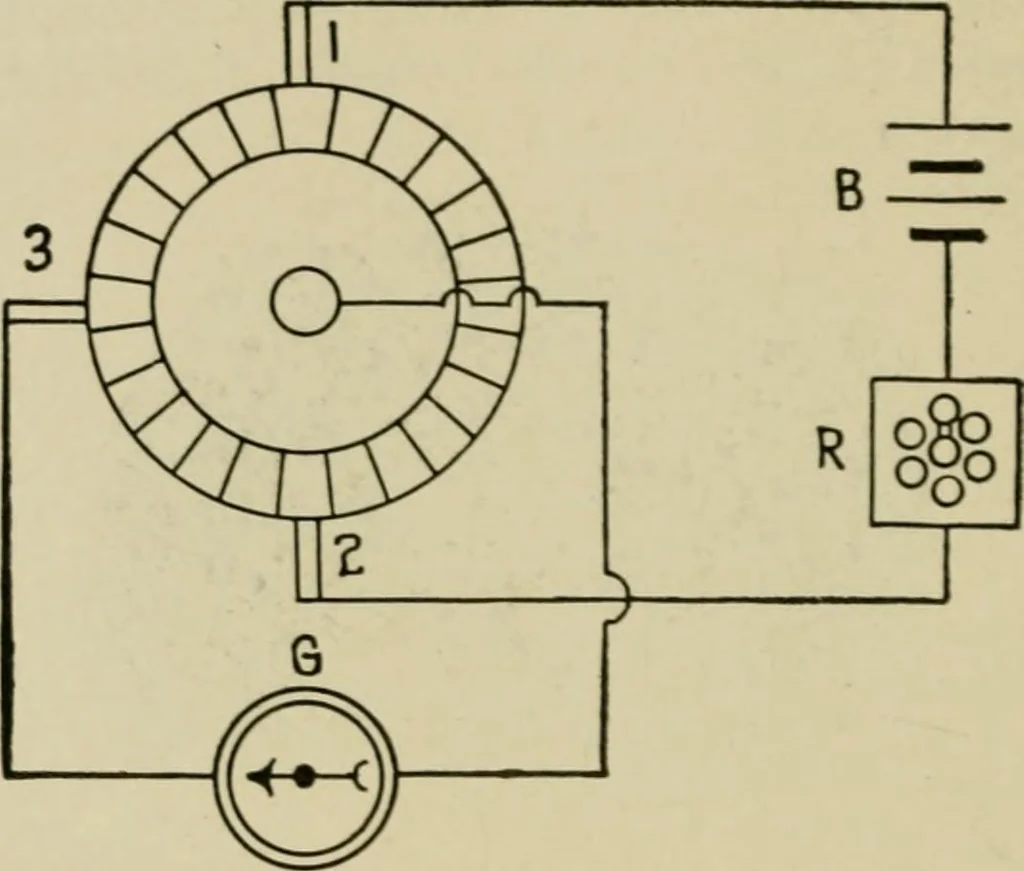 An illustration from Hawkins electrical guide. Questions, answers & illustrations; a progressive course of study for engineers, electricians, students and those desiring to acquire a working knowledge of electricity and its applications; a practical treatise, 1914, leaf 213