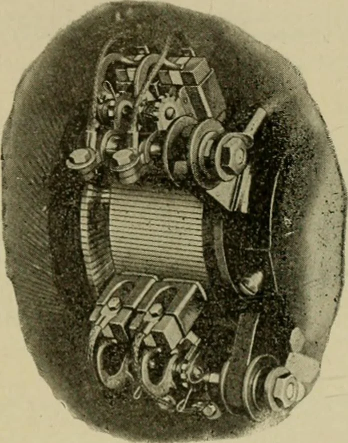 An illustration from Hawkins electrical guide. Questions, answers & illustrations; a progressive course of study for engineers, electricians, students and those desiring to acquire a working knowledge of electricity and its applications; a practical treatise, 1914, leaf 218