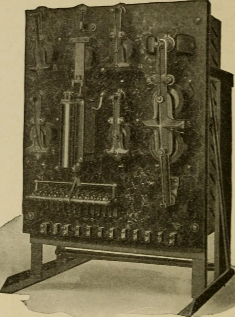 An illustration from Hawkins electrical guide. Questions, answers & illustrations; a progressive course of study for engineers, electricians, students and those desiring to acquire a working knowledge of electricity and its applications; a practical treatise, 1914, leaf 259