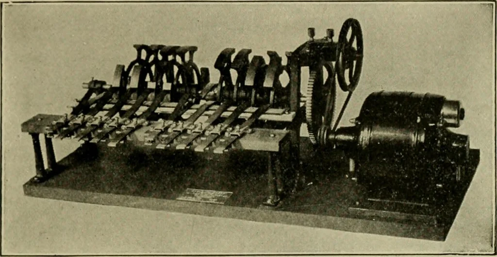 An illustration from Hawkins electrical guide. Questions, answers & illustrations; a progressive course of study for engineers, electricians, students and those desiring to acquire a working knowledge of electricity and its applications; a practical treatise, 1914, leaf 183