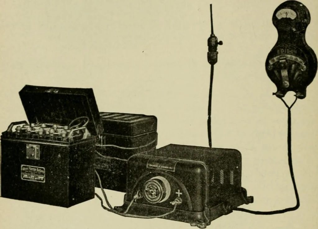 An illustration from Hawkins electrical guide. Questions, answers & illustrations; a progressive course of study for engineers, electricians, students and those desiring to acquire a working knowledge of electricity and its applications; a practical treatise, 1914, leaf 254