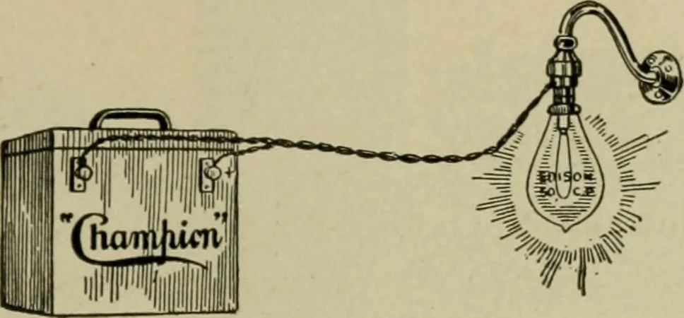 An illustration from Hawkins electrical guide. Questions, answers & illustrations; a progressive course of study for engineers, electricians, students and those desiring to acquire a working knowledge of electricity and its applications; a practical treatise, 1914, leaf 261