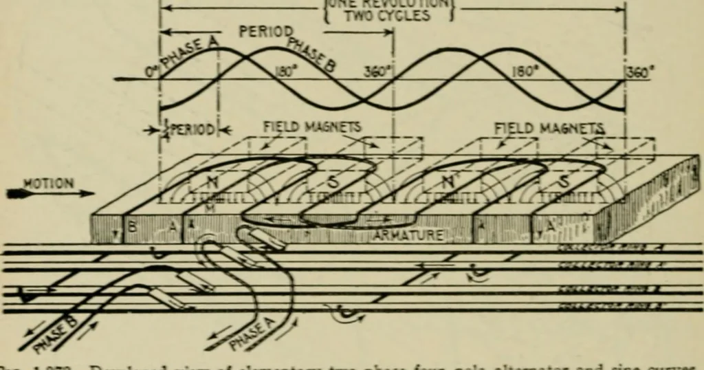 An illustration from Hawkins electrical guide. Questions, answers & illustrations; a progressive course of study for engineers, electricians, students and those desiring to acquire a working knowledge of electricity and its applications; a practical treatise, 1914, leaf 142
