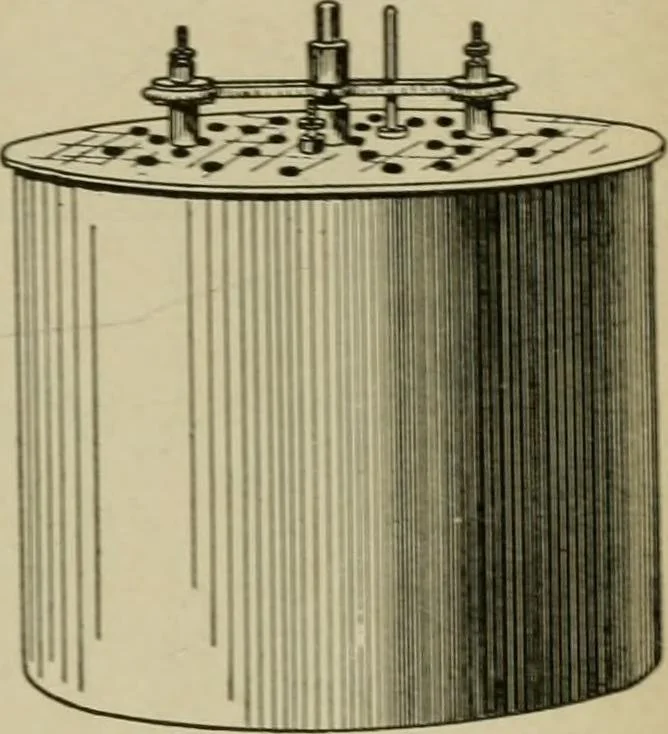 An illustration from Hawkins electrical guide. Questions, answers & illustrations; a progressive course of study for engineers, electricians, students and those desiring to acquire a working knowledge of electricity and its applications; a practical treatise, 1914, leaf 243