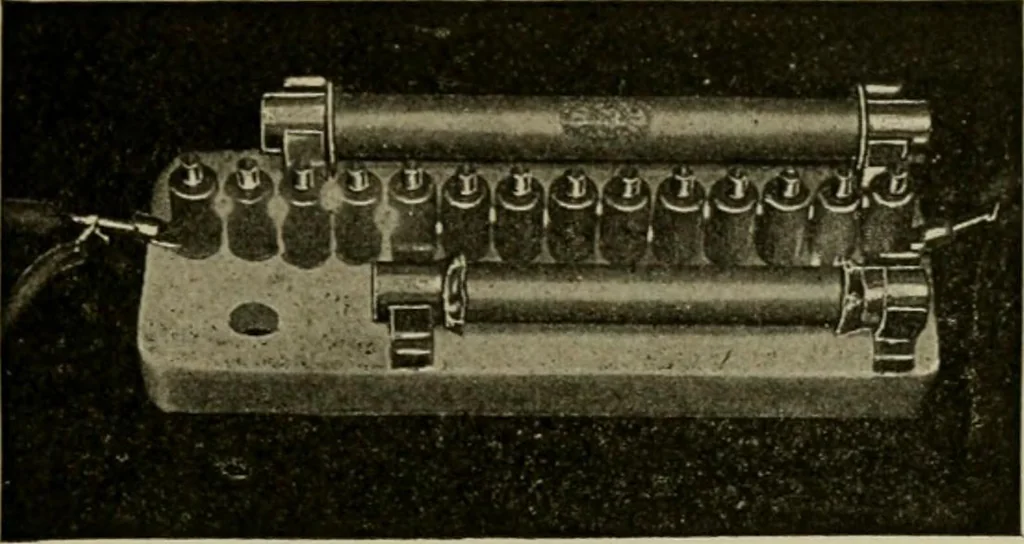 An illustration from Hawkins electrical guide. Questions, answers & illustrations; a progressive course of study for engineers, electricians, students and those desiring to acquire a working knowledge of electricity and its applications; a practical treatise, 1914, leaf 162